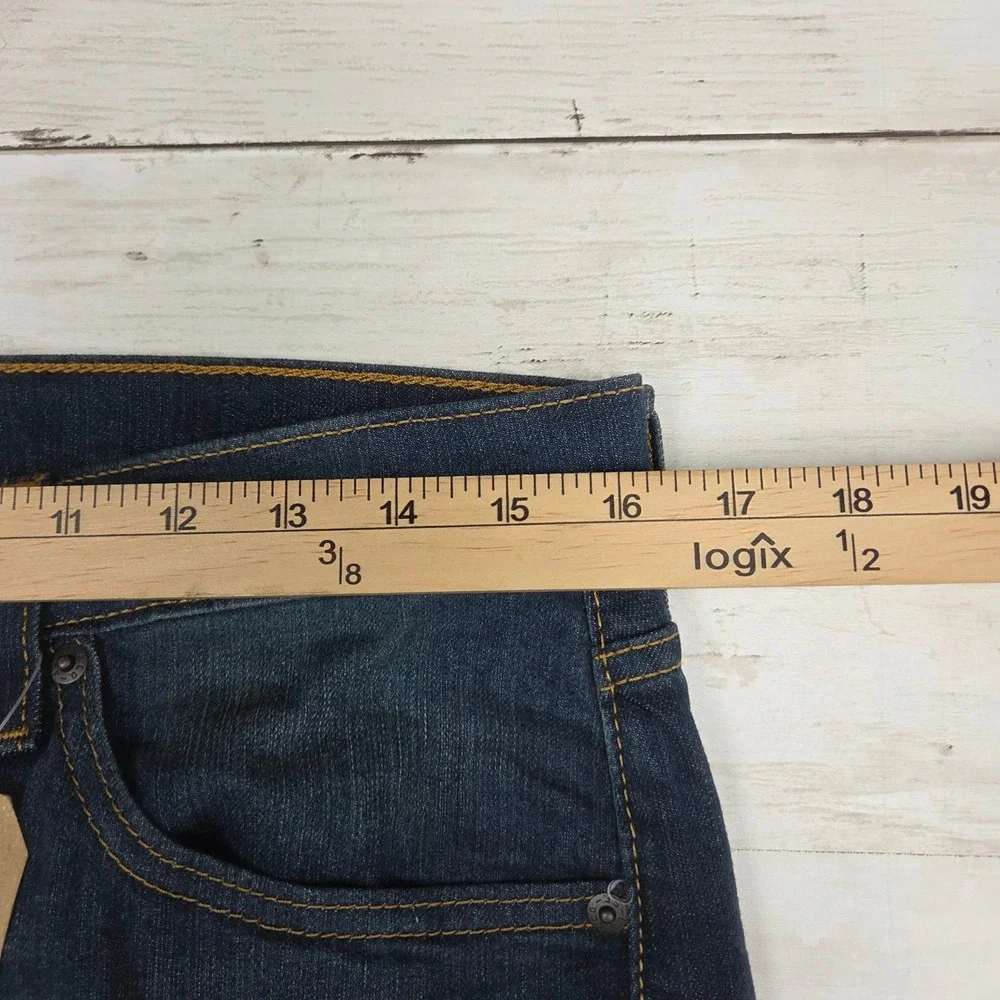 Levi's 505 Regular Straight Leg Jeans Mens 32x32 Dark Wash Stretch Denim
